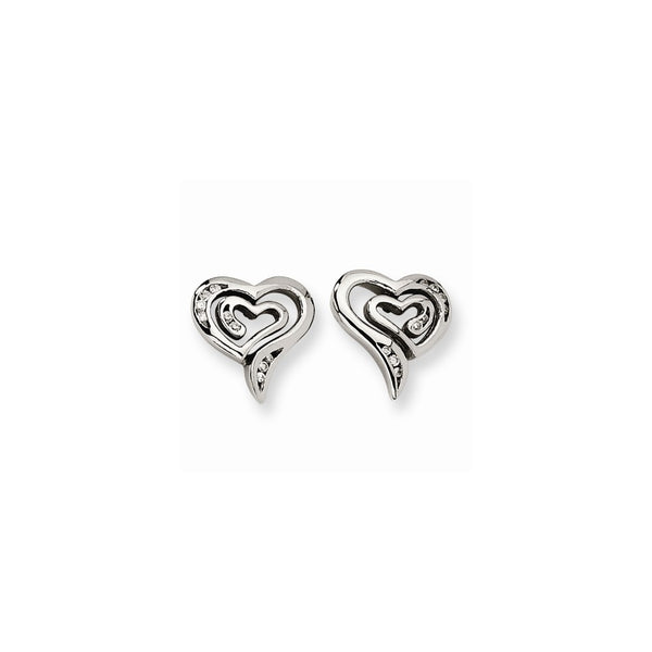 Stainless Steel CZ Earrings