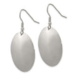 Stainless Steel Polished Discs Dangle Earrings