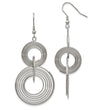 Stainless Steel Multiple Circle Dangle Earrings