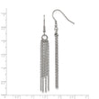 Stainless Steel Multistrand Dangle Earrings