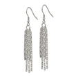 Stainless Steel Multistrand Box Chain Dangle Earrings