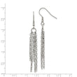 Stainless Steel Multistrand Box Chain Dangle Earrings