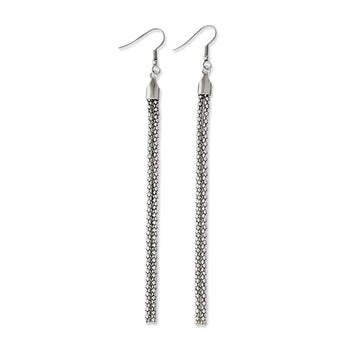 Stainless Steel Polished Dangle Earrings - Birthstone Company