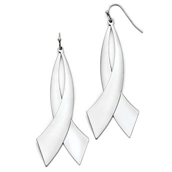 Stainless Steel Shepherd Hook Dangle Earrings