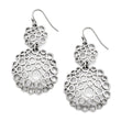 Stainless Steel Multi-Circle Shepherd Hook Polished Dangle Earrings