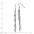 Stainless Steel Multi Strand Music Note Dangle Shepherds Hook Earrings