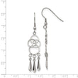 Stainless Steel Polished Dangle Shepherd Hook Earrings