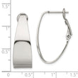 Stainless Steel Polished Hoop Earrings