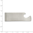 Stainless Steel Brushed Bottle Opener Money Clip