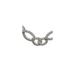 Stainless Steel Interlinked Oval 16.5in w/ext Necklace