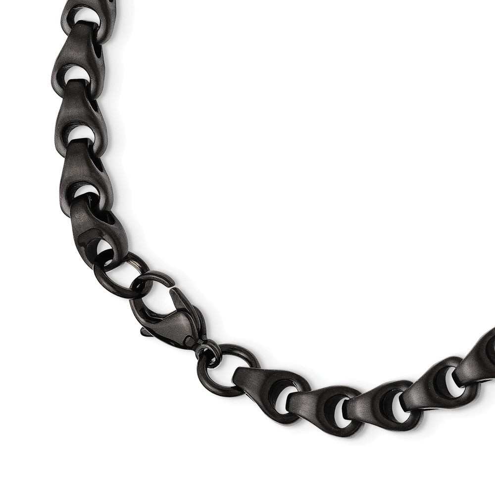 2 in 1 black/white stainless steel necklace (ตัวสร้อยงานแข็งแรง