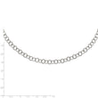 Stainless Steel Polished 6MM Circle Link Necklace
