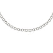 Stainless Steel Polished 8MM Circle Link Necklace