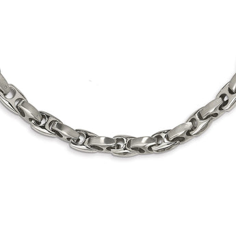 Stainless Steel Brushed & Polished 20in Necklace