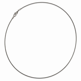 Stainless Steel Polished and Textured Necklace