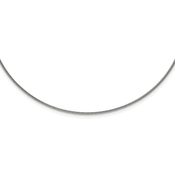 Stainless Steel Polished and Textured Necklace