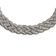 Stainless Steel Polished Braided with 3.5in ext. Necklace