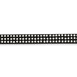 Stainless Steel with Black Leather and Crystal 11.75in w/3in ext. Choker