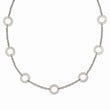 Stainless Steel Polished Circles 26in Necklace