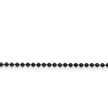 Stainless Steel 2.0mm Black-plated 30in Ball Chain