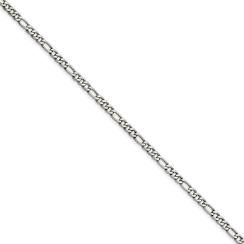Stainless Steel 5.30mm 24in Figaro Chain