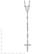 Stainless Steel 4mm Bead Rosary Necklace