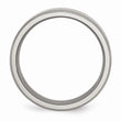 Titanium Beveled Edge 8mm Brushed and Polished Band