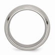 Titanium Beveled Edge 10mm Satin and Polished Band