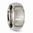 Titanium Beveled Edge 10mm Satin and Polished Band