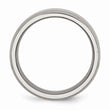 Titanium Beveled Edge 8mm Brushed and Polished Band