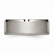 Titanium Beveled Edge 8mm Brushed and Polished Band
