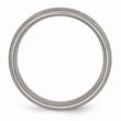 Titanium Grooved 8mm Satin Band