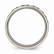 Titanium Enameled Flat 6mm Polished Band