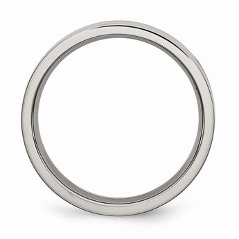 Titanium Flat 5mm Polished Band
