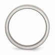 Titanium Beveled Edge 6mm Polished Band