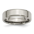 Titanium Beveled Edge 6mm Polished Band