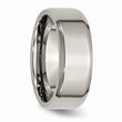 Titanium Beveled Edge 8mm Polished Band