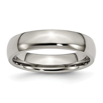 Titanium 5mm Polished Band
