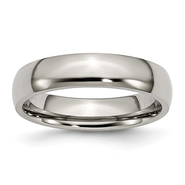 Titanium 5mm Polished Band