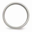 Titanium Sterling Silver Inlay 8mm Polished Band