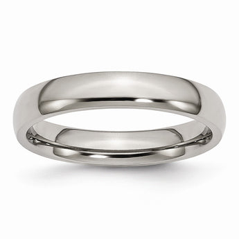 Titanium 4mm Polished Band