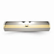 Titanium 14k Yellow Inlay 5mm Polished Band
