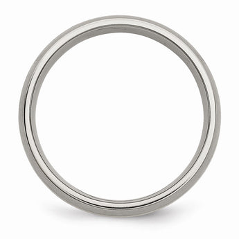 Titanium 14k Yellow Inlay 6mm Brushed Band