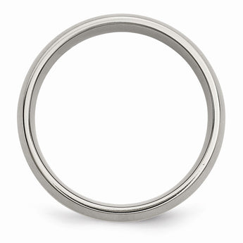 Titanium 14k Yellow Inlay 8mm Brushed Band