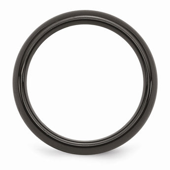 Titanium Black Ti 6mm Polished Band