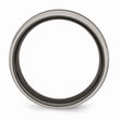 Titanium Black Ti Two-tone 7mm Polished Band