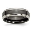 Titanium Black Ti Two-tone 7mm Polished Band