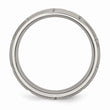 Titanium Beveled Edge Notched 6mm Brushed Band