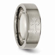 Titanium 8mm Brushed w/Cross Band - Birthstone Company