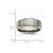 Titanium 8mm Brushed w/Cross Band - Birthstone Company